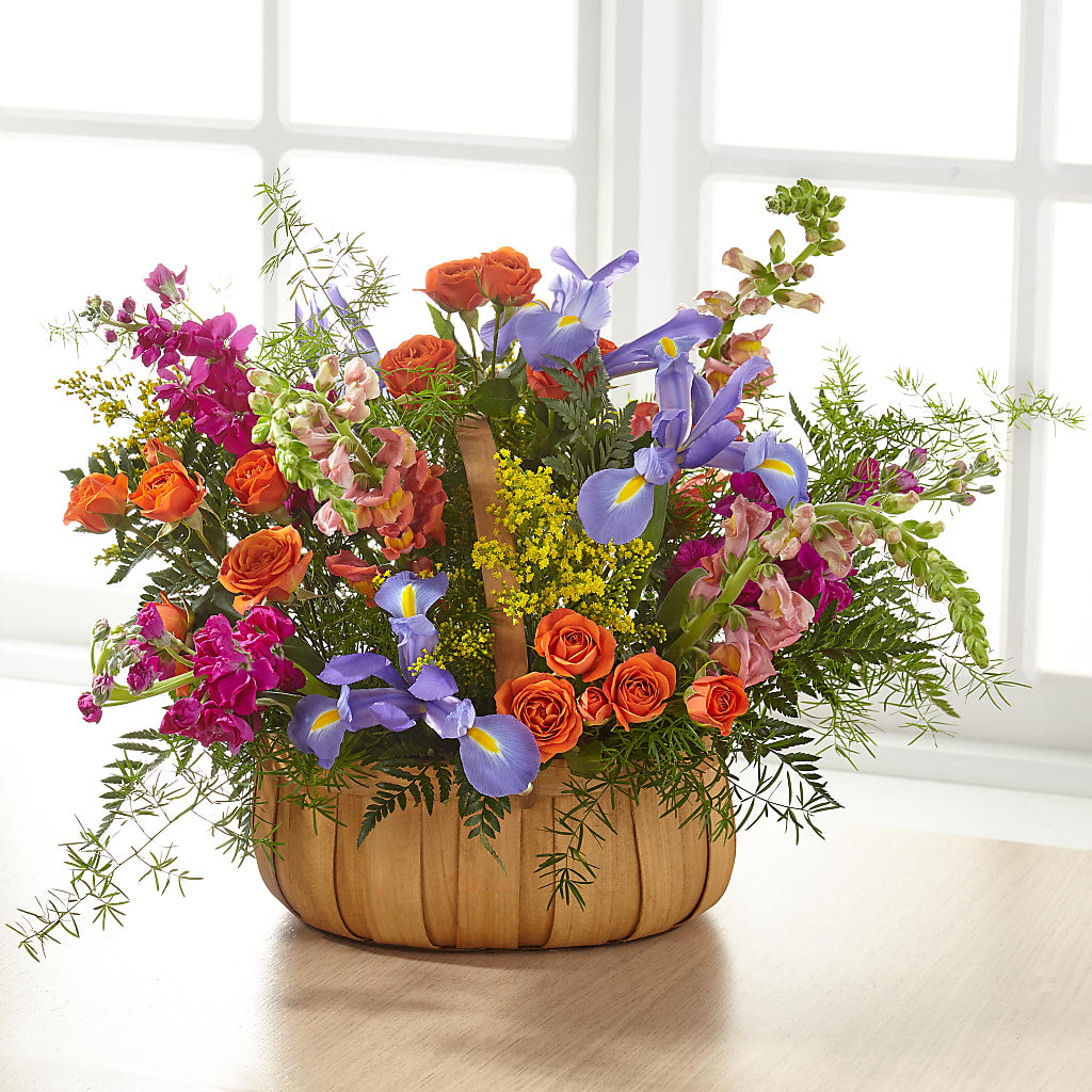 Garden of Life Basket –  Freesia Flowers, Tomball TX