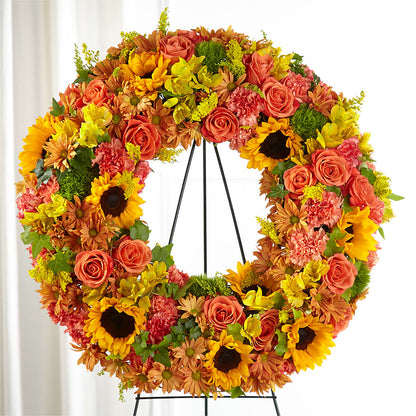 Autumnal Memories Wreath (Standard) –  Freesia Flowers, Tomball TX