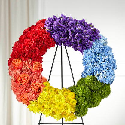 Circle of Love Wreath –  Freesia Flowers, Tomball TX