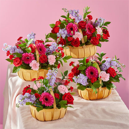 Pink Picnic Basket –  Freesia Flowers, Tomball TX