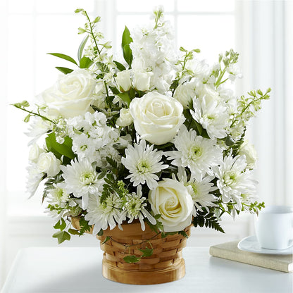 Heartfelt Condolences Arrangement –  Freesia Flowers, Tomball TX