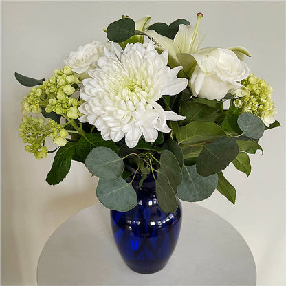 Snowy Dreams Bouquet –  Freesia Flowers, Tomball TX
