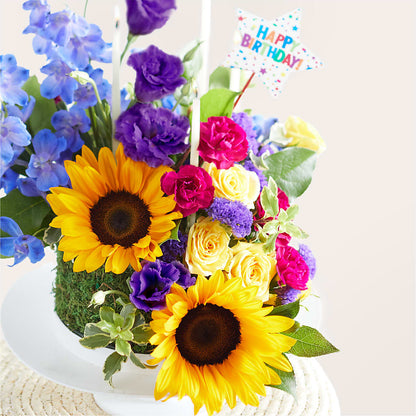 Star of the Day Floral Cake –  Freesia Flowers, Tomball TX