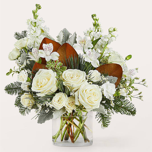 Fresh Snowfall Bouquet –  Freesia Flowers, Tomball TX
