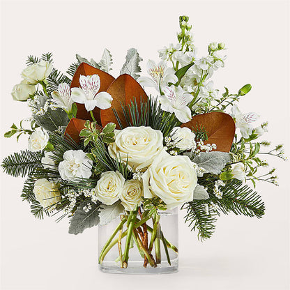 Fresh Snowfall Bouquet –  Freesia Flowers, Tomball TX