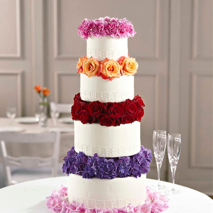 Infinite Love Cake Décor –  Freesia Flowers, Tomball TX