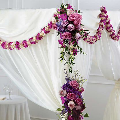 Color & Light Chuppah Decor –  Freesia Flowers, Tomball TX