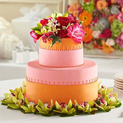 Sweet Citrus Cake Decor –  Freesia Flowers, Tomball TX
