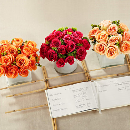 Dawn Rose Centerpiece –  Freesia Flowers, Tomball TX