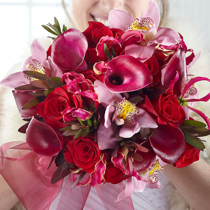 Heart of Hearts Bouquet –  Freesia Flowers, Tomball TX